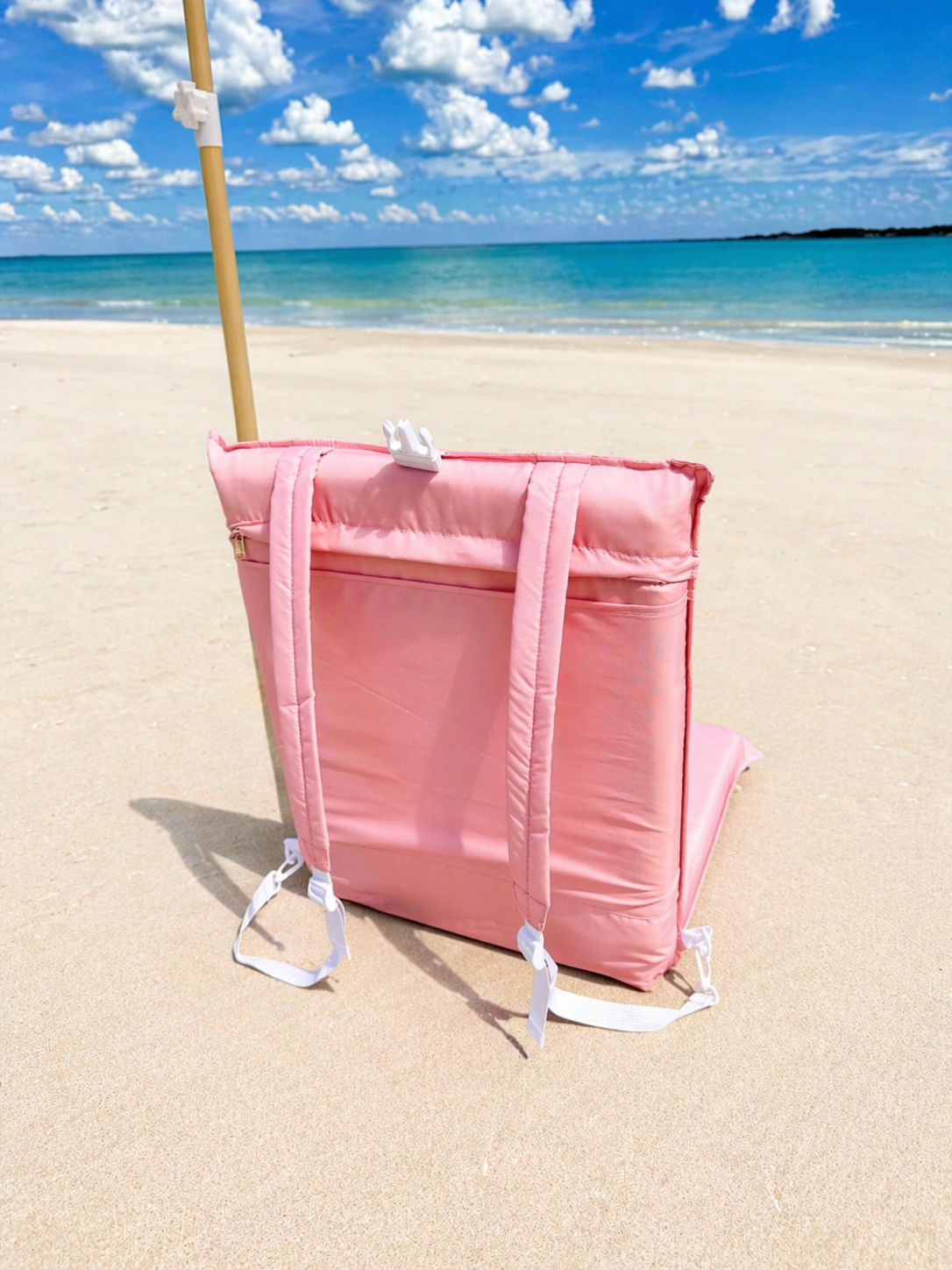 Coral Mist Beach Backpack Chair